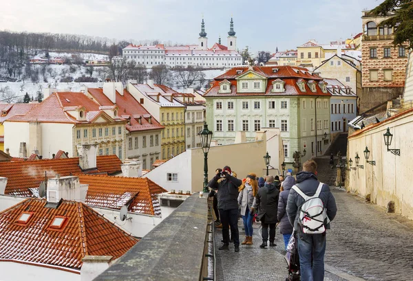 Prag Tjeckien 2017 Visa Loreto Kloster Från Väggarna Hradcany Slott — Stockfoto