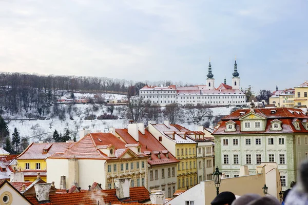 Prag Tjeckien 2017 Visa Loreto Kloster Från Väggarna Hradcany Slott — Stockfoto