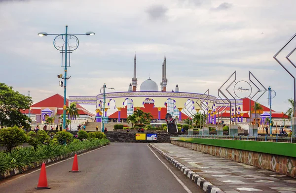 Semarang Indonesia 2018 Mezquita Masjid Agung Increíble Belleza Nobleza Arquitectura —  Fotos de Stock