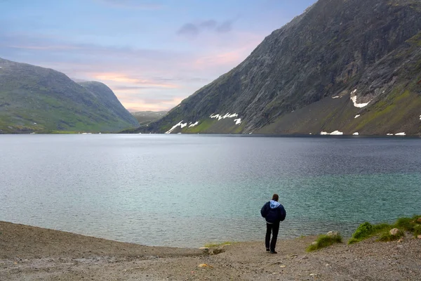 Geiranger Fjord Norway 2010 Mountain Lake Дорога Рейнджера Гор Одна — стоковое фото