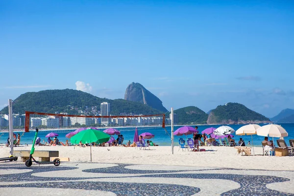 Rio Janeiro Brezilya 2020 Copacabana Gezinti Güvertesi Plajı Copacabana Dünyaca — Stok fotoğraf