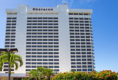 Rio de Janeiro, Brezilya, 03 / 06 / 2020, Sheraton Oteli. 5 yıldızlı Sheraton Grand Rio tatil beldesi Rio de Janeiro 'nun güney bölgesinde, trend Leblon plajının yanında yer alıyor..