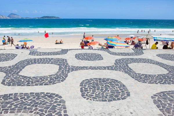 Río Janeiro Brasil 2020 Playa Ipanema Playa Ipanema Tiene Largo — Foto de Stock