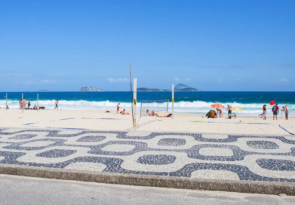 Rio Janeiro Brezilya 2020 Ipanema Plajı Ipanema Plajı Kıyı Boyunca — Stok fotoğraf
