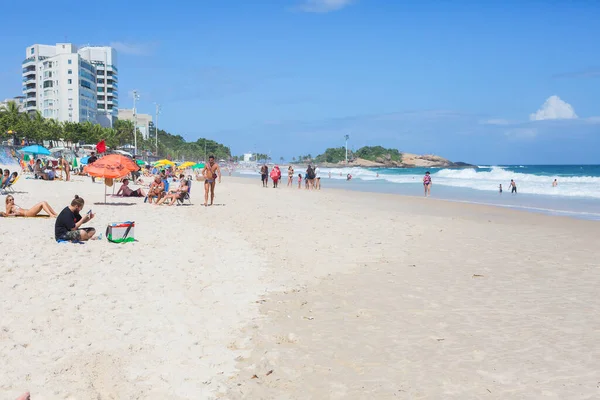 Rio Janeiro Brasil 2020 Ipanema Beach Ipanema Stranden Har Lang – stockfoto