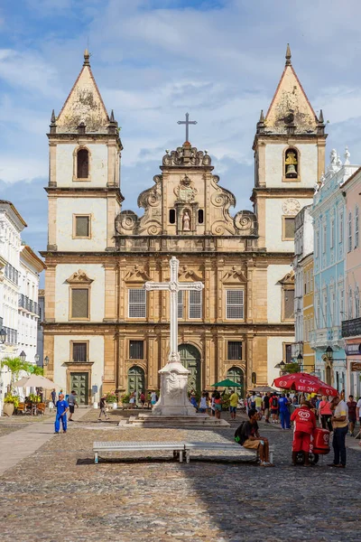 Σαλβαδόρ Βραζιλία 2020 Εκκλησία Του Σαν Φρανσίσκο Εκκλησία Του Σαν — Φωτογραφία Αρχείου