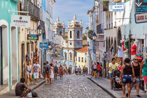 Salvador Brasil 2020 Cidade Alta Pelourinho Pelourinho Antigo Centro Histórico — Fotografia de Stock