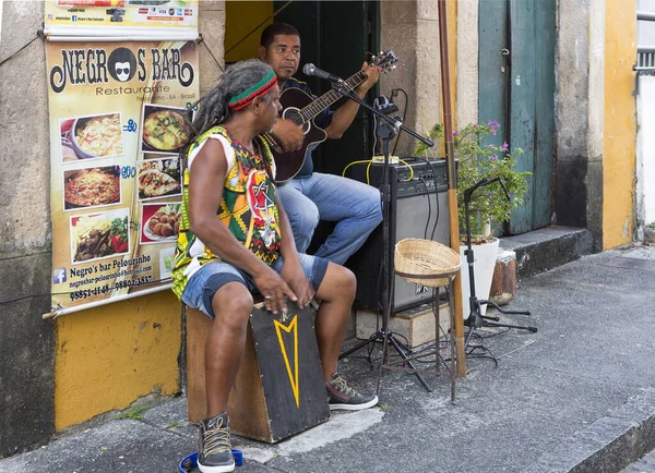 Salvador Brésil 2020 Musiciens Rue Les Musiciens Rue Sont Attribut — Photo