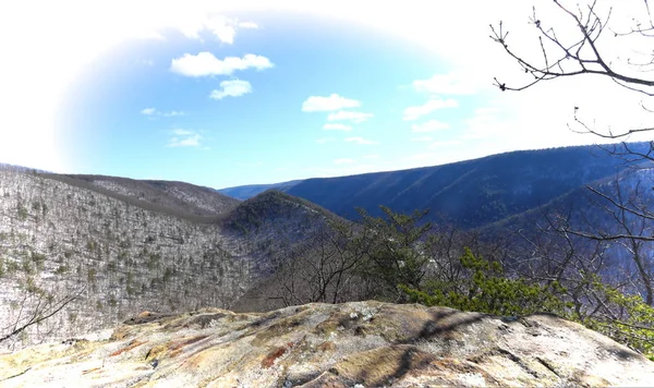 Vista Desde Borde Montaña —  Fotos de Stock