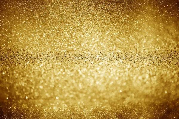 Goldglitzernde Weihnachtsbeleuchtung Verschwommener Abstrakter Hintergrund — Stockfoto