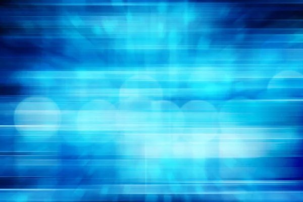 青い光と青い背景の上に高速移動のストライプの生成されたデジタル画像 — ストック写真