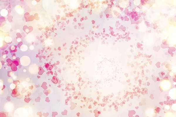 Valentinsherzen Abstrakten Rosa Hintergrund Valentinstag Tapete Herz Feiertag Kulisse — Stockfoto