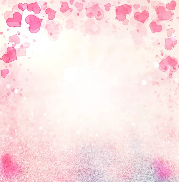 Valentine Hearts Abstract Pink Background Valentine Day Wallpaper Heart Holiday — Stock Photo, Image