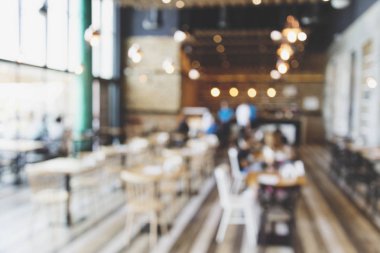 Modern kafe restoran tablonun arka plan bulanık bulanıklık bokeh light.s, eisure yaşam tarzı, kentsel günlük cafe bar ile arka plan