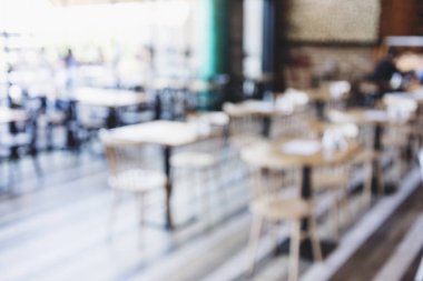 Modern kafe restoran tablonun arka plan bulanık bulanıklık bokeh lights.l eisure yaşam tarzı ile arka plan.
