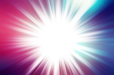 Derin renkli parlayan yıldız patlaması parlama patlama şeffaf ışık efekti. 