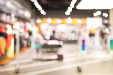 İnsanların alışveriş bokeh, vintage renk ile bulanık görüntü