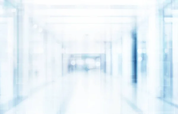 Abstrakt Defokusert Teknologisk Rombakgrunn Tom Forretningskorridor Eller Kjøpesenter Medisinsk Sykehuskorridor – stockfoto