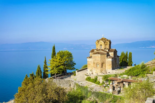 Kostel Jana Teolog Kaneo Ohrid Makedonie — Stock fotografie