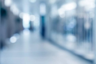 soyut odaklanmış bulanık teknoloji alan arkaplanı, boş iş koridoru veya alışveriş merkezi. Tıp ve hastane koridoru modern laboratuarla (klinik) odaklanmış değil)