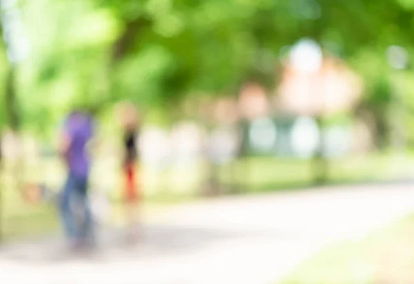 Abstract Green Blur Garden Background Bokeh Light — Stock Photo, Image