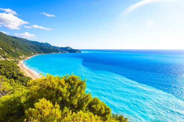 Krásné Pobřeží Lefkady Řecko — Stock fotografie