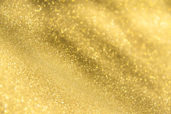 Abstract Defocused Lights Sparkling Holiday Bokeh Background Golden Tones Elegant — Stock Photo, Image