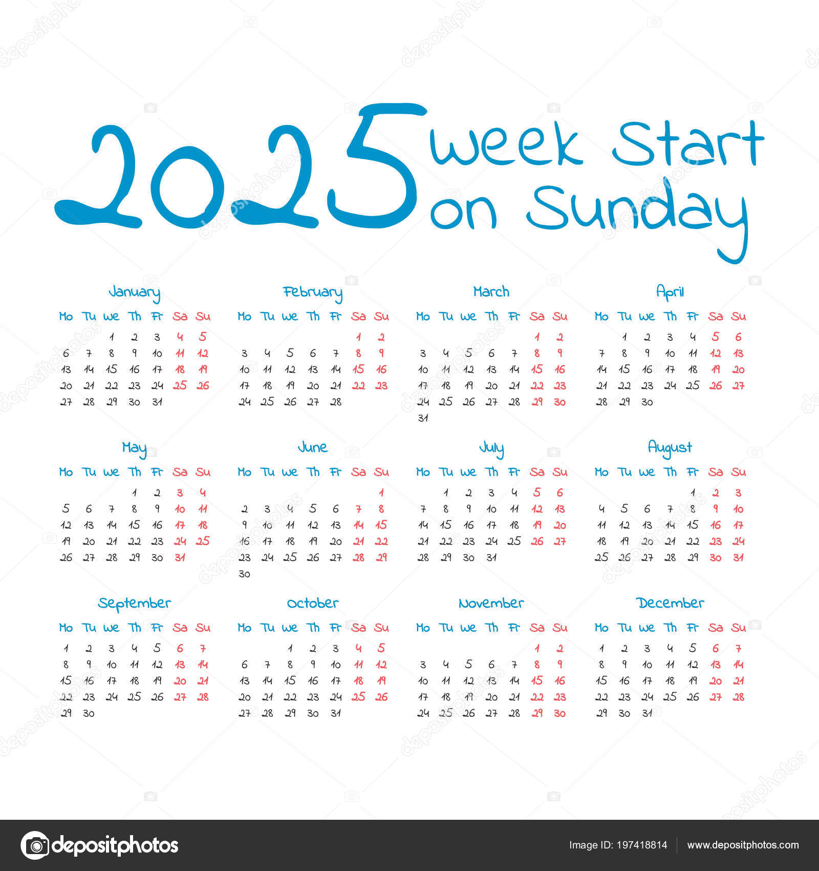 Calendar 2021 - 2025 - 2021-2025 Five Year Planner: 5 year calendar ...