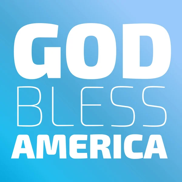 神はアメリカを祝福します。 — ストックベクタ