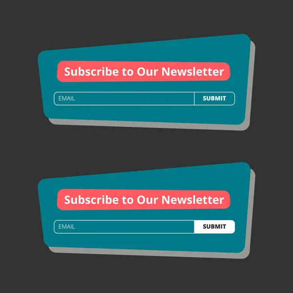 Subscreva o nosso formulário de newsletter — Vetor de Stock