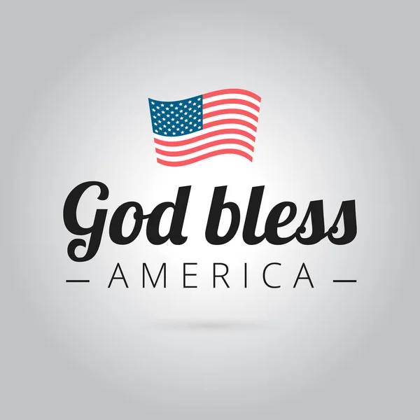 神はアメリカを祝福します。 — ストックベクタ