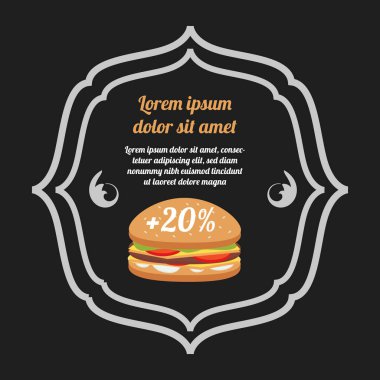 Fast food afişi