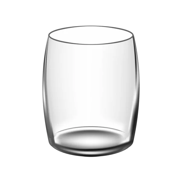 Прозрачное векторное стекло для воды — стоковый вектор