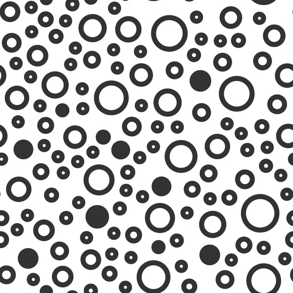 Abstract shapes vector seamless pattern on white — Stock Vector