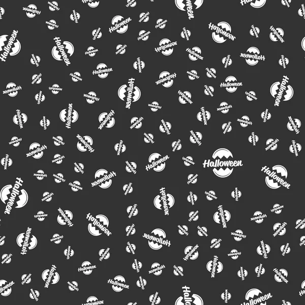 ハロウィーンの休日ベクトル黒のシームレス パターン — ストックベクタ