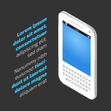 Siyah akıllı telefon ile satış Banner