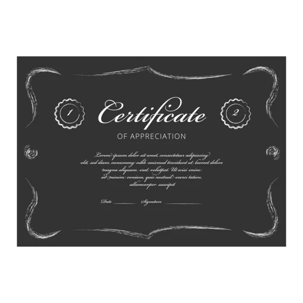 Certificaatsjabloon in vintage stijl - Vector — Stockvector