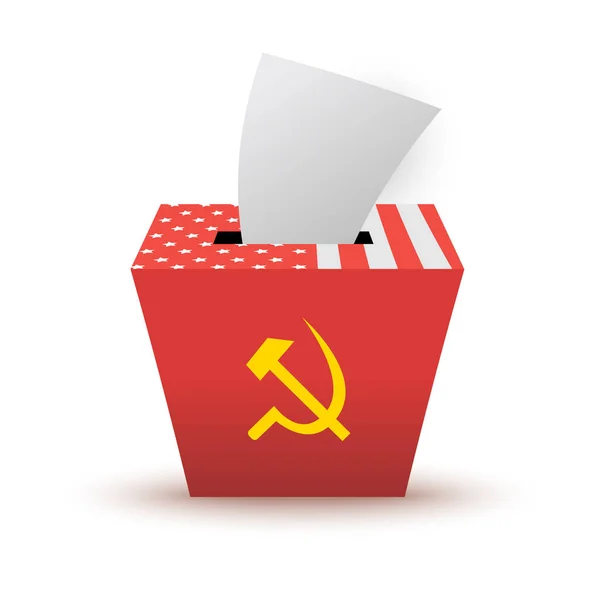 社会主義のアメリカの選挙。ベクトル画像のコンセプト — ストックベクタ