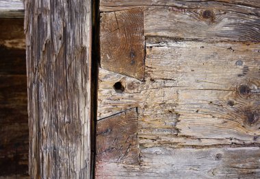 eski ahşap depo öğe bağlantı noktası Liepaja Baltık Denizi