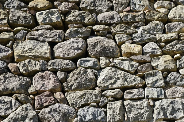 Fondo Pared Piedra Ruinas Históricas Composición Piedras Naturales Formando Una —  Fotos de Stock