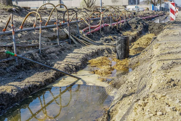 repair and replacement of underground communications on the city street