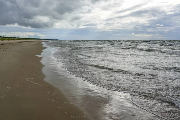 Costa Baltic Mar Latvia Verão Tempo Nublado — Fotografia de Stock