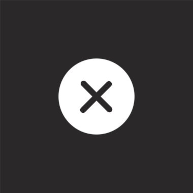 hata simgesi. Web sitesi tasarımı ve mobil, uygulama geliştirme için doldurulmuş hata simgesi. siyah arka plan üzerinde yalıtılmış doldurulmuş temel derleme koleksiyonundan hata simgesi.