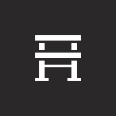 paralel çubuklar simgesi. Web sitesi tasarımı ve mobil, uygulama geliştirme için dolu paralel çubuklar simgesi. siyah arka plan üzerinde izole dolu fizyoterapi koleksiyonundan paralel çubuklar simgesi.