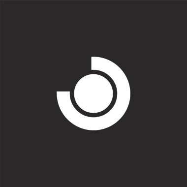 yüzde simgesi. Web sitesi tasarımı ve mobil, uygulama geliştirme için dolu yüzde simgesi. siyah arka planda yalıtılmış dolu infographics öğeleri koleksiyonundan yüzde simgesi.