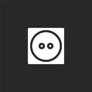 orta simge. Web sitesi tasarımı ve mobil, uygulama geliştirme için doldurulmuş orta simge. siyah arka plan üzerinde izole dolu çamaşır koleksiyonundan orta simge.