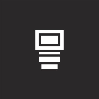 flash simgesi. Web sitesi tasarımı ve mobil, uygulama geliştirme için doldurulmuş flash simgesi. siyah arka plan üzerinde izole dolu fotoğraf koleksiyonundan flash simgesi.