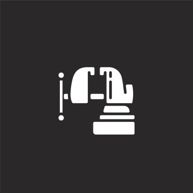 vice simgesi. Web sitesi tasarımı ve mobil, uygulama geliştirme için doldurulmuş vice simgesi. siyah arka plan üzerinde yalıtılmış dolu marangozluk koleksiyonundan vice simgesi.