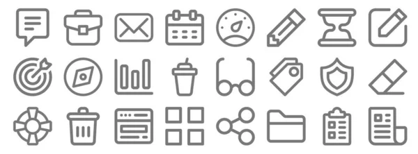 User Interface Line Icons Linear Set Quality Vector Line Set — Stock Vector