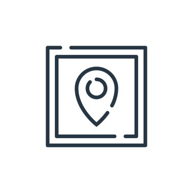 iğne vektör simgesi. İğne darbesi. Web ve mobil uygulamalarda, logoda, yazıcı ortamında kullanmak için doğrusal simge. İnce çizgili çizim. Vektör izole çizimi.